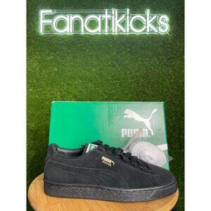 Puma Suede Classic XXI Mens Size 8 Shoes Triple Black Sneakers Low 374915 12